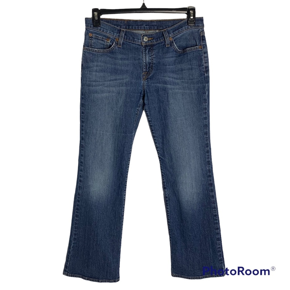 Lucky Brand Womens Flare 10/30 Regular Low Rise Medium Blue Wash Jeans